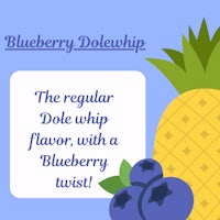 blueberry dole whip the regular dole whip flavor with a blueberry twist