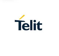 a logo with the word telit on it