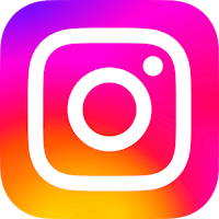the instagram logo with a colorful background