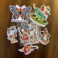 Small World Tattoo Sticker Pack