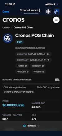 cronos pos chain - screenshot
