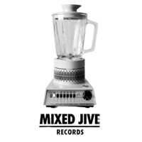 a blender with the words mixed jive records on it