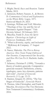 a list of references for a research paper