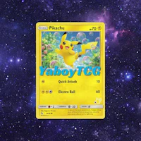 a pokemon card with the word pikachu on it