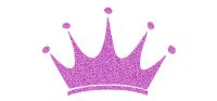 a purple crown on a black background