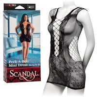 scandal mini dress - black