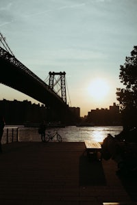 a bridge over a body of water