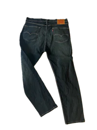 a pair of jeans on a black background