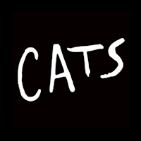 the word cats is written in white on a black background