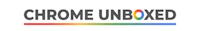chrome unboxed logo on a white background