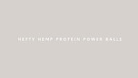 hefty hemp protein power balls