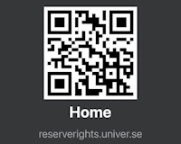 a qr code with the word home on it
