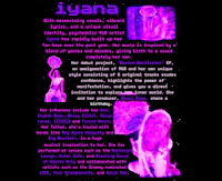 a poster with the words iyana on it