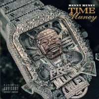 a watch with diamonds on it, with the words time money on it