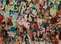 a collage of pictures of people