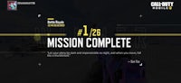 a screenshot of call of duty mobile mission complete