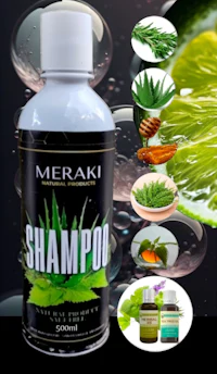meraki shampoo with herbs and other ingredients
