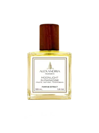 a bottle of perfume with the words moonlight in heaven