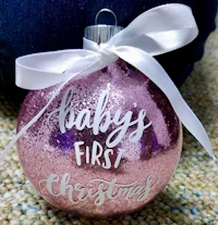 baby's first christmas ornament