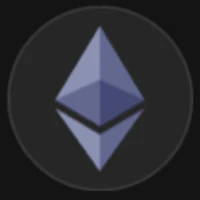 the ethereum logo on a black background