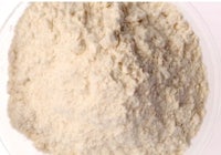 a white powder in a bowl on a white background
