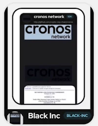 cronos network black inc - screenshot