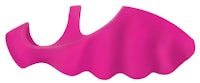 an image of a pink wavy shaped object