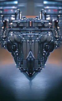 an abstract image of a futuristic spaceship
