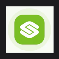 a green icon with the word s on it