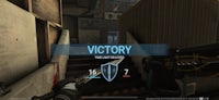 a screenshot of a video game with the word victory