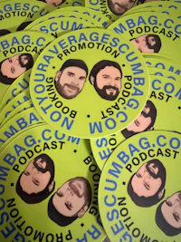 a bunch of stickers with the words bumba com on them