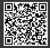 a qr code on a black background