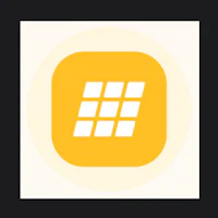 a yellow square icon on a white background