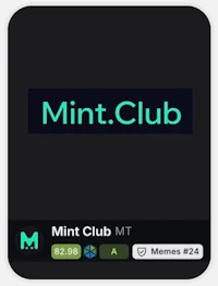 mint club mt logo on a black background