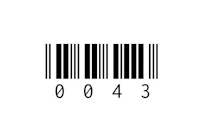 a barcode on a white background
