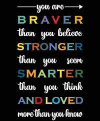 you are braver than you believe stronger smarter and smarter than you knew