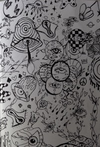 a black and white drawing of a black and white drawing of a black and white drawing of a black and white drawing of a