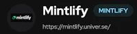 a black background with the words'mintfly' and the words'mintfly universe'