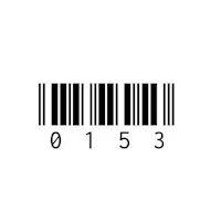 a bar code on a white background