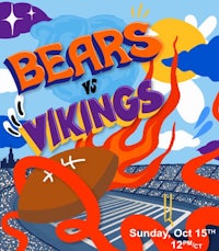 bears vs vikings poster