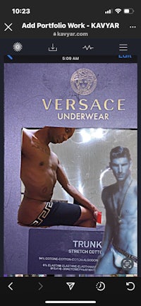 a picture of a man's underwear on an iphone