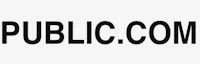 the public com logo on a white background