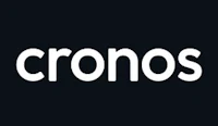 the logo for cronos on a black background