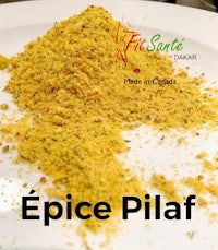 a plate with a pile of spices on it