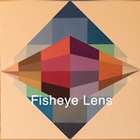 fisheye lens - acrylic on canvas