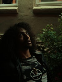 a man wearing a leather jacket