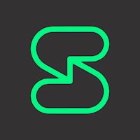 a green letter z logo on a black background