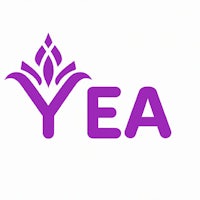 the yea logo on a white background