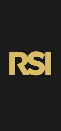 the rsi logo on a black background