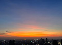sunset over bangkok, thailand